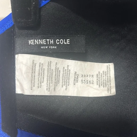 Kenneth Cole. Strappy swimsuit. Royal Blue. Size M. - Picture 3 of 3